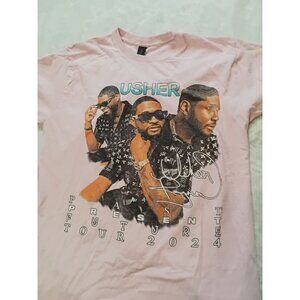 Usher Past Present Future 2024 Tour Pink T-Shirt Medium